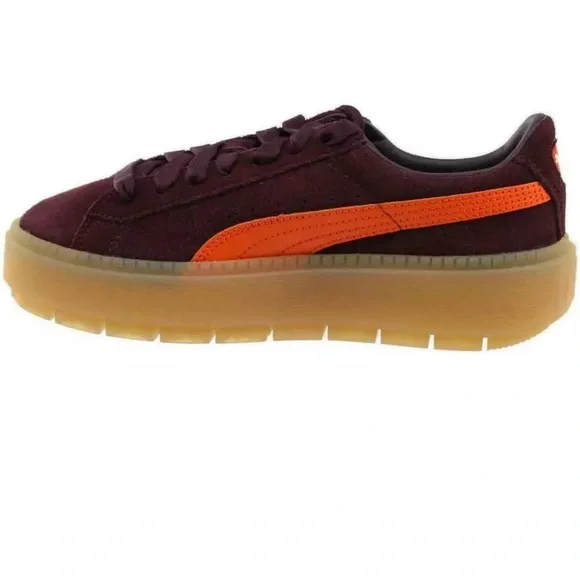 Vintage Puma Platform Suede Sneakers Sz. 8 - Picture 4 of 6